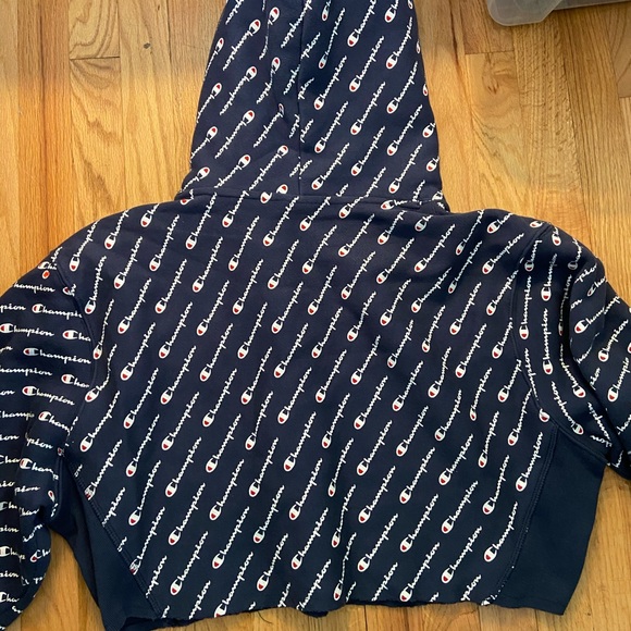 Champion All Over Print Cropped Hoodie - Picture 4 of 7